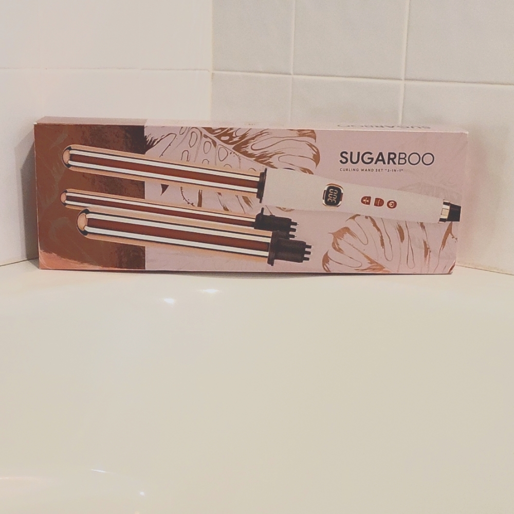 Curling iron wand three in one set new in box